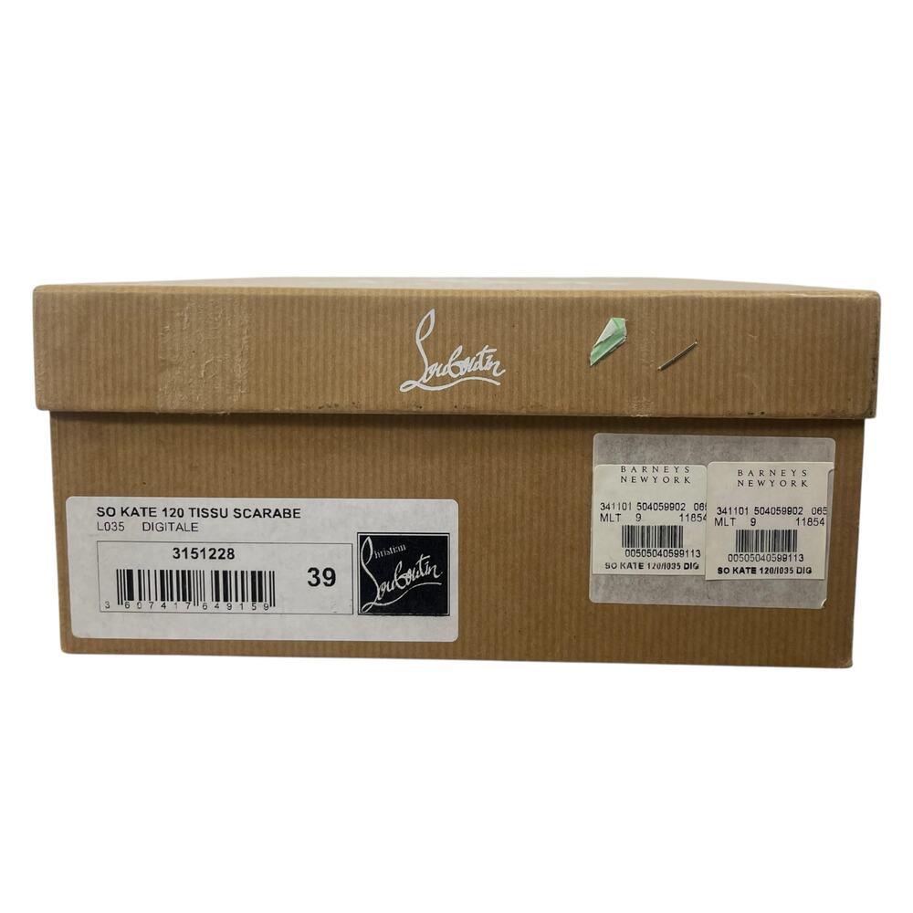 Christian Louboutin Tissu Scarabe So Kate 120 Pump Digitale Size 39 - Picture 15 of 15
